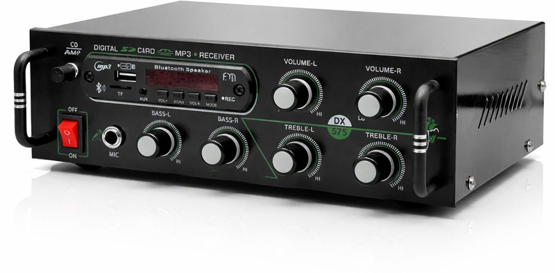 Night Guard Bluetooth Amplifier Dj Speaker Machine 5000 Audio player, USB/SDFM Radio, Remote 120 W AV Power Amplifier(Black)