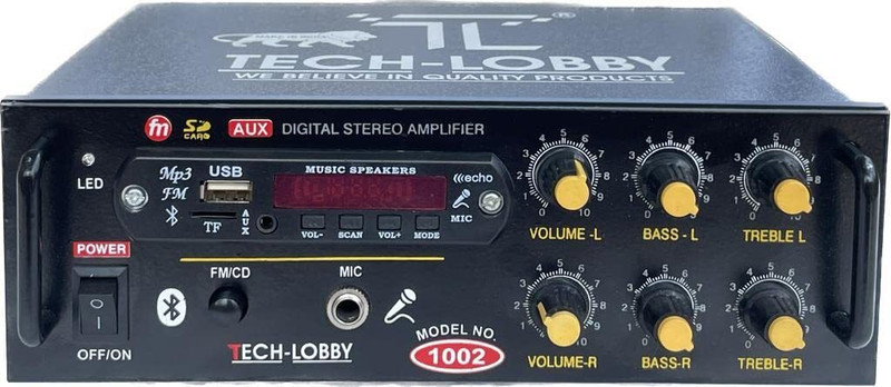 TECH-LOBBY N-3900 Slim Shape Amplfiier 140 W AV Power Amplifier(Black)