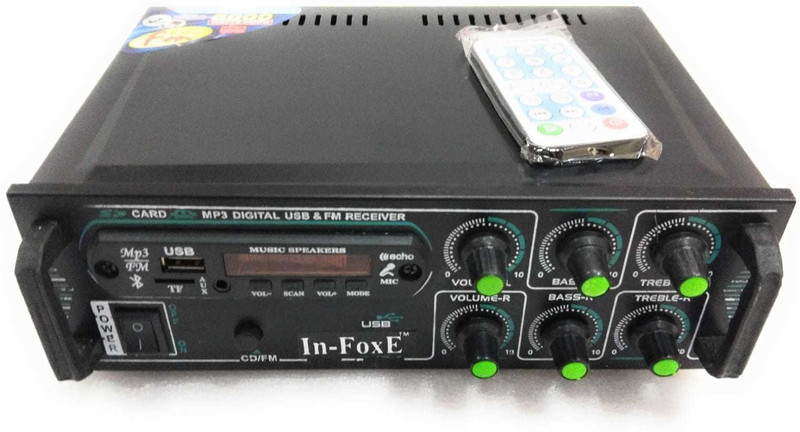 In-Foxe Amplifier 4440 Double IC 3Amphere LED 160 W AV Control Amplifier (Black). 160 W AV Control Amplifier(Black)