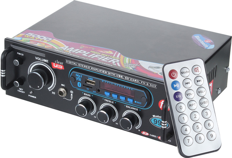 HOUSE OF COMMON 999 BLUETOOTH USB AUX FM With Mic Slot 160 W AV Control Amplifier(Multicolor)