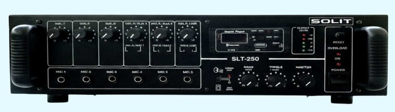 SOLIT SLT-250 (AM-106) 250 W AV Control Amplifier(Black)