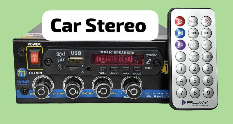 FANTONIC High-Performance Car Ster_AP128 50 W AV Control Amplifier(Black)