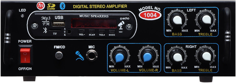 Afpin 1004BT USB AUX FM with 4 Speaker Connectivity 100 W AV Control Amplifier(Black)