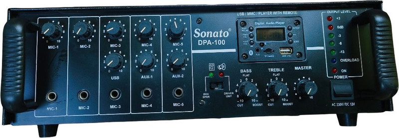 Sonato Amplifier DPA 125 125 W AV Power Amplifier(Black)