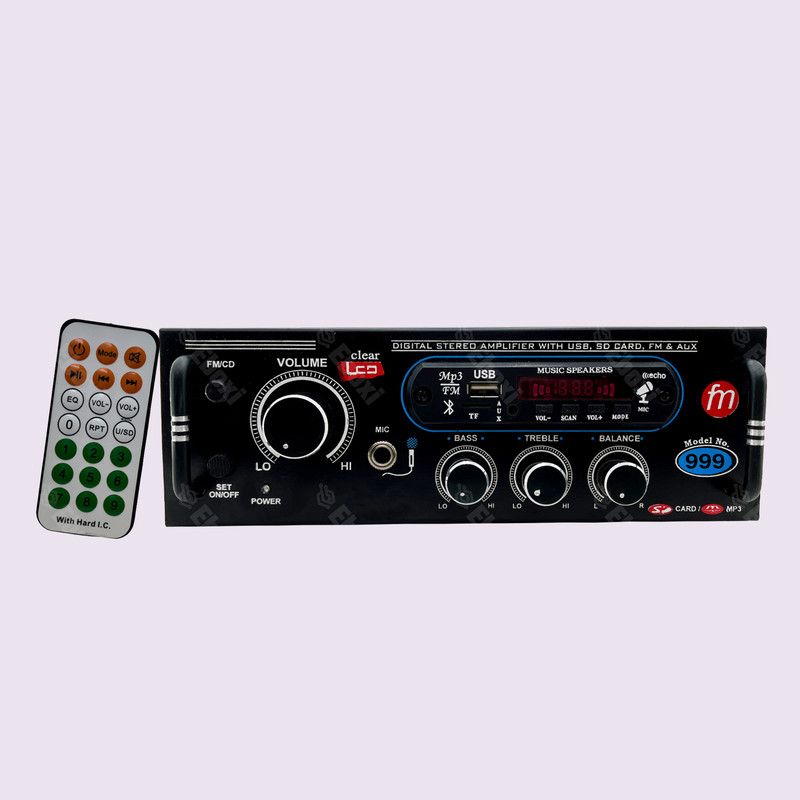 Eboxi NEW POWER AMPLIFIER WITH AUX,MIC,USB,BLUTHOOTH WITH DOUBLE IC CIRCUIT 160 W AV Control Amplifier(Black)