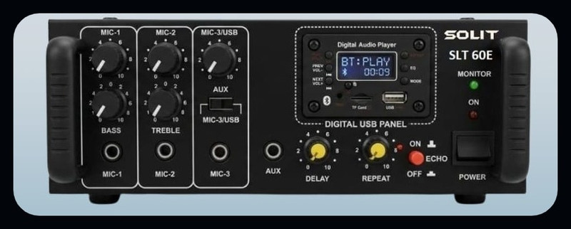 SOLIT SLT 60E (With Echo)_Black _AM153 170 W AV Control Amplifier(Black)