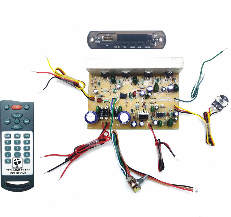 TECH AND TRADE TDA2050 IC 4.1 & 2.1 CH 4IC TOWER SPEAKERS AMPLIFIER BOARD BLUETOOTH MODULE 200 W AV Power Amplifier(Multicolor)