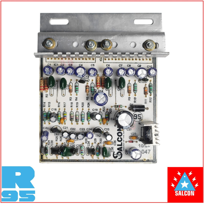 Salcon 4440 Double IC Board 100 W AV Power Amplifier(Green)