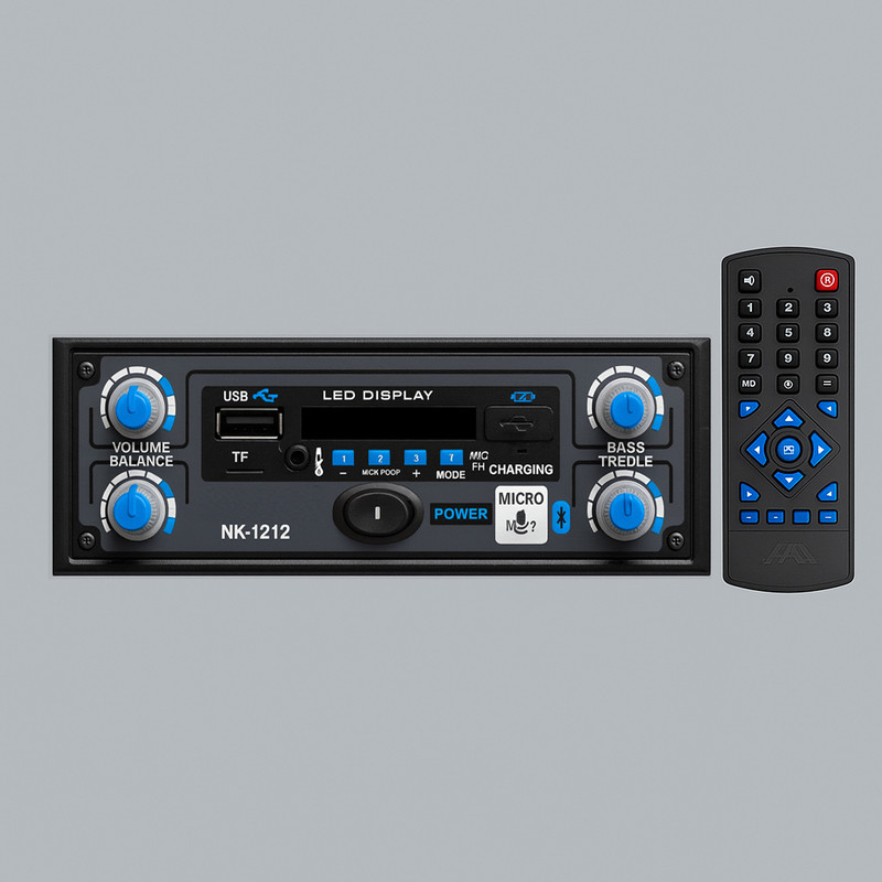 ots world Stereo Class-D Amplifier Bluetooth/FM/Car/Auto 110 W AV Power Amplifier(Multicolor)