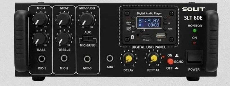 SOLIT SLT 60E (With Echo) (FK-57) 45 W AV Control Amplifier(Black)