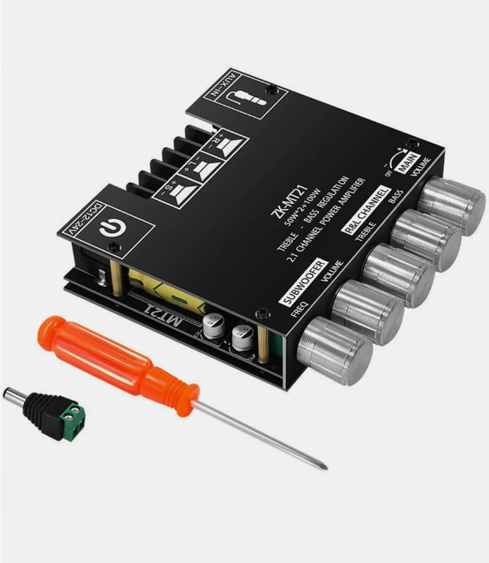 Wuzhi ZK - MT21, 50W*2 +100W Class D 200 W AV Control Amplifier(Black)