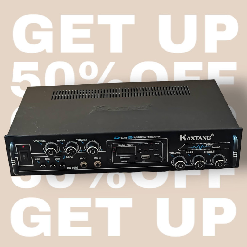 KAXTANG DJ BIG 9999 NEW SERIES METAL DJ REMIX ABSTRACT WITH BETTER SOUND QUALITY 5000 W AV Power Amplifier(Black)