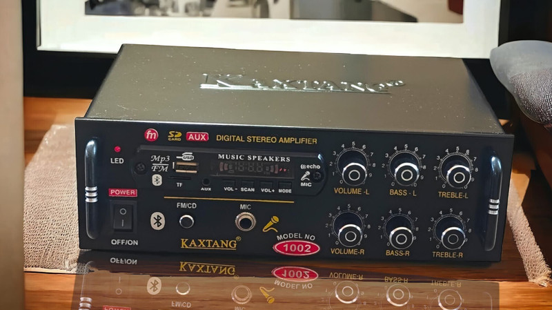 KAXTANG 1002 HEXAGON DJ remix Amplifier chasis Bluetooth BT/ USB//SD Card /FM /AUX 60 W AV Power Amplifier(Black)