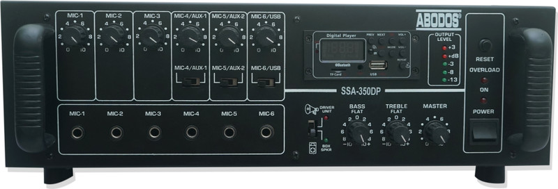 ABODOS PROFESSIONAL SSA-350DP POWER PA AMPLIFIER WITH FAN AND MEDIA CON TROLLER 350 W AV Power Amplifier(Black)