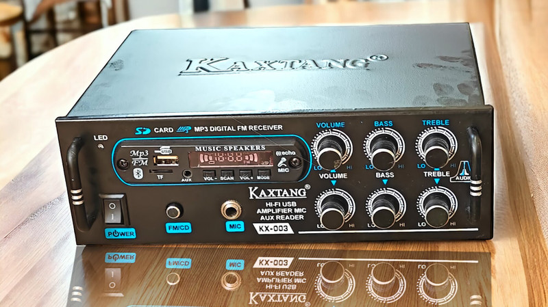 KAXTANG HI cluffel 003 audio player Digital Stereo Amplifier BT/ USB//SD Card /FM /AUX 5000 W AV Power Amplifier(Black)