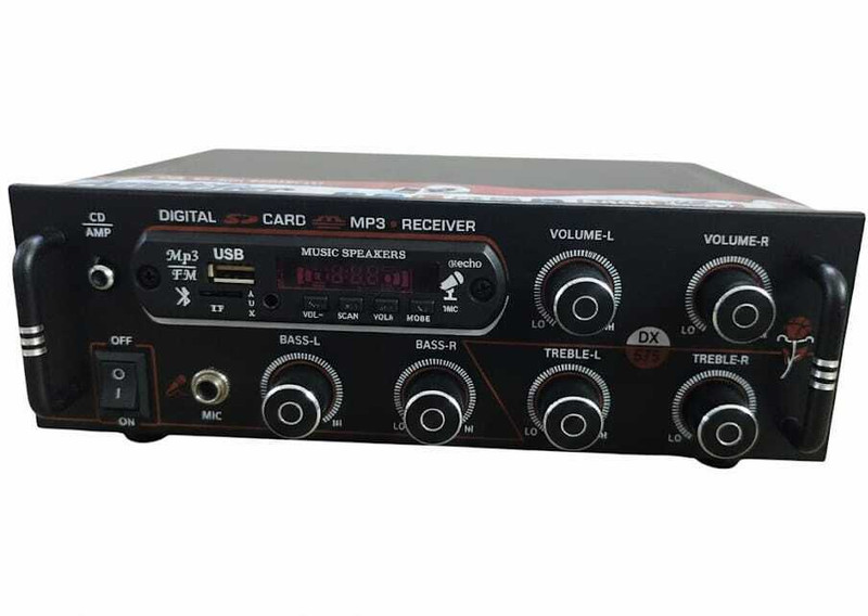 HOUSE OF COMMON 1002 BLUETOOTH USB AUX FM With Mic Slot 160 W AV Control Amplifier(Black)