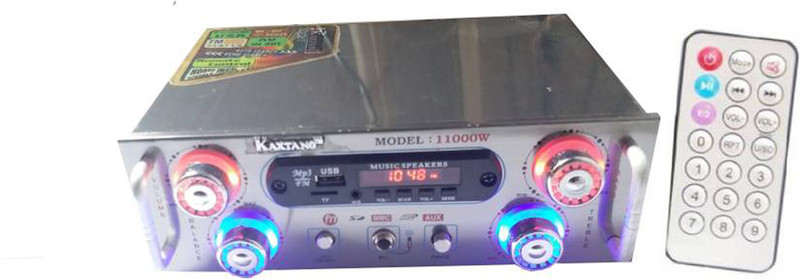 KAXTANG Full silver Digital Stereo With USB//SD Card / FM/AUX 11000W 11000 W AV Power Amplifier(Silver)