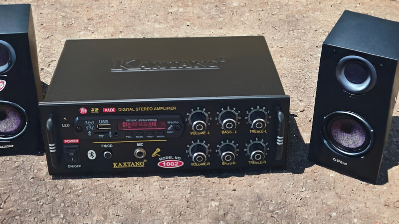 KAXTANG 1002 FLEAR DJ Amplifier REMIX Bluetooth VERSION with BT/USB/AUX/MP 5000 W AV Power Amplifier(Black)