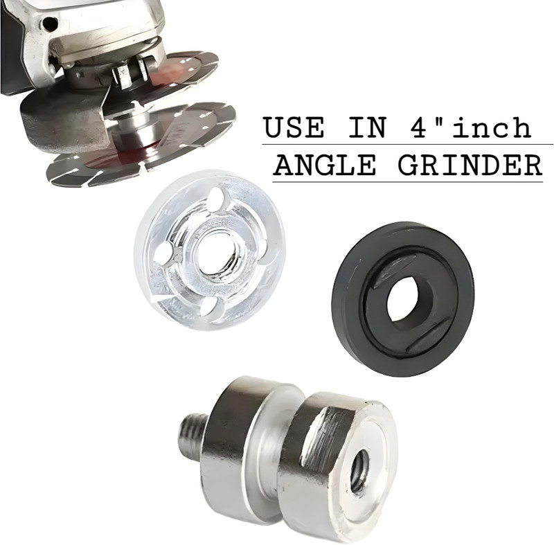 RanPra Double wheel adopter with Nut Set AB washer Angle Grinder(110 mm Wheel Diameter)
