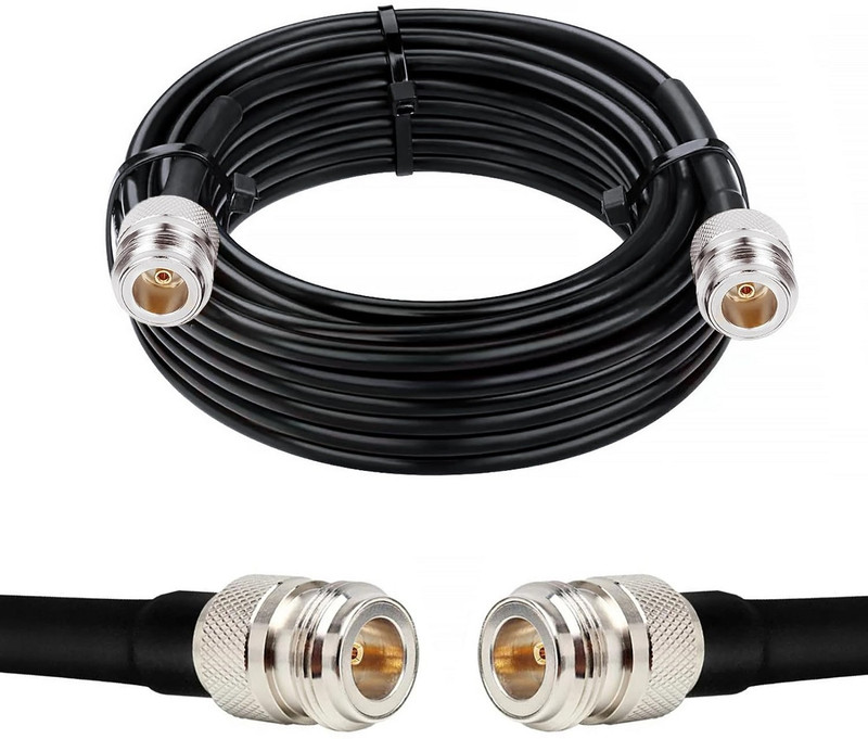 Netboon N Female Jack Crimp RF Connector for HLF 400 Coaxial Cable Assembly Antenna Amplifier
