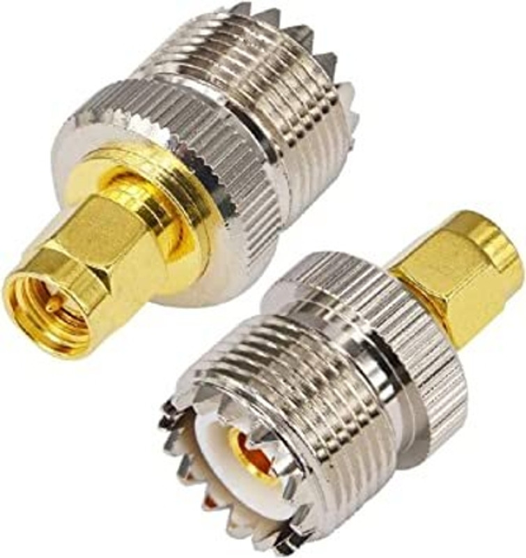 Netboon UHF male to UHF female Right Angled Adapter for Antenna Amplifier