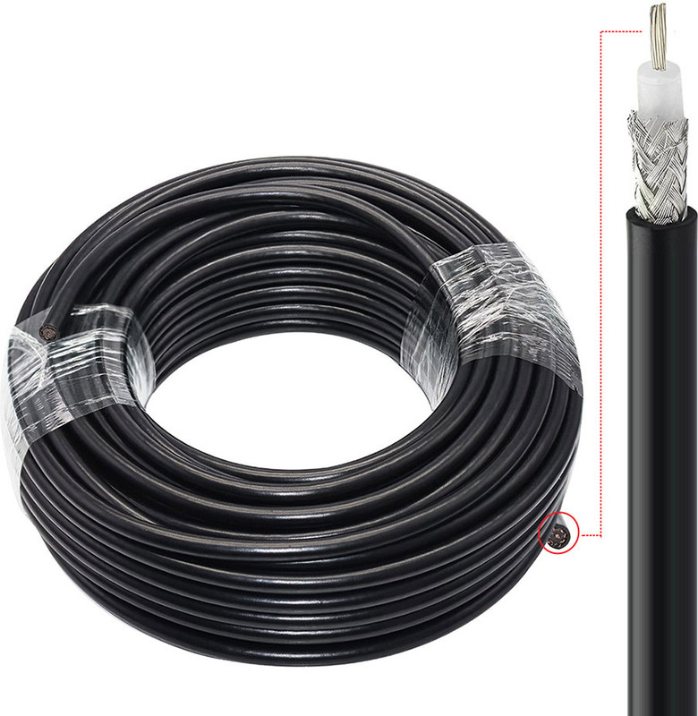 Netboon RG 58 Low Loss Flexible Jumper Coaxial Cable for Antenna Amplifier