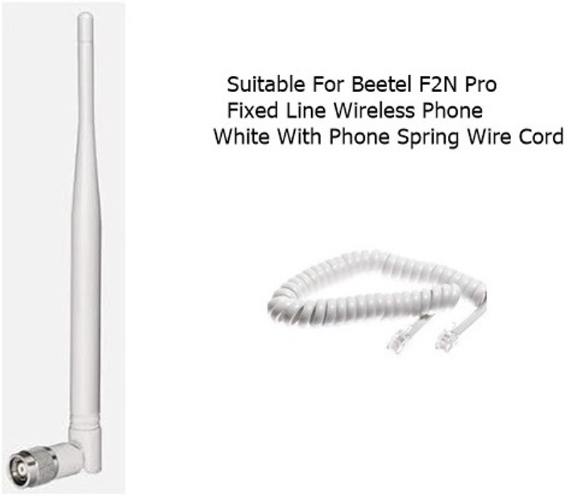 Netboon Antenna for BEETEL FWP F34G LTE Sim White (Antenna & Spring Cord Only) Antenna Amplifier