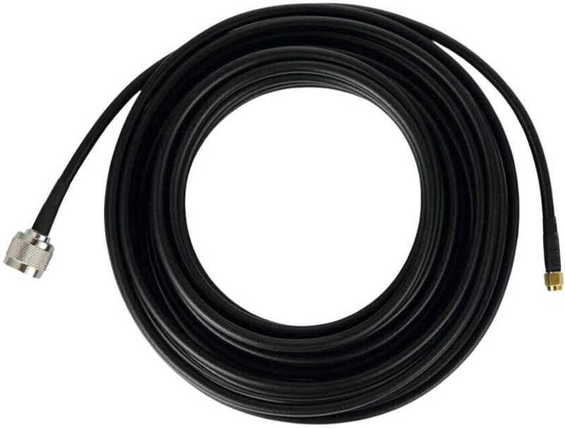 Telehatch LMR400 Low Loss Coaxial Cable (10 Meter) | N Male to SMA Male Connector | 50 Ohm Antenna Amplifier