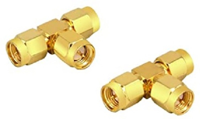 Netboon SMA male to SMA male right angle Adapter for Antenna Amplifier