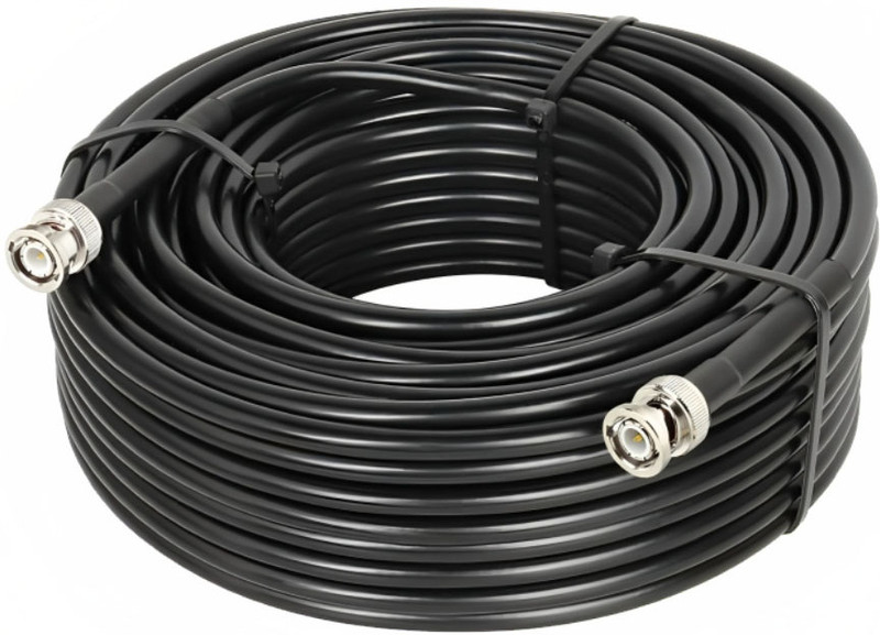 Netboon HLF 200 Flexible Coaxial Cable with BNC to BNC Male Connector Antenna Amplifier