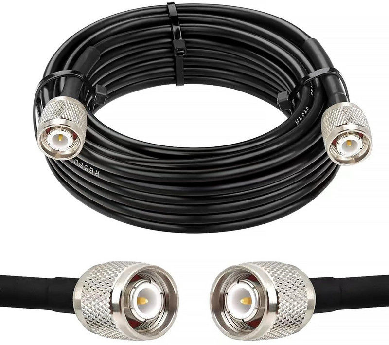 Netboon 10 Meter Low Loss HLF400 RF Coaxial Cable TNC Male to TNC Male RF Connectors For Antenna Amplifier