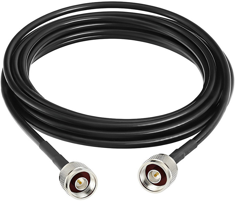Netboon N Male to N Male RF Connector with RG 58 Coaxial Cable for Modem Antenna Amplifier