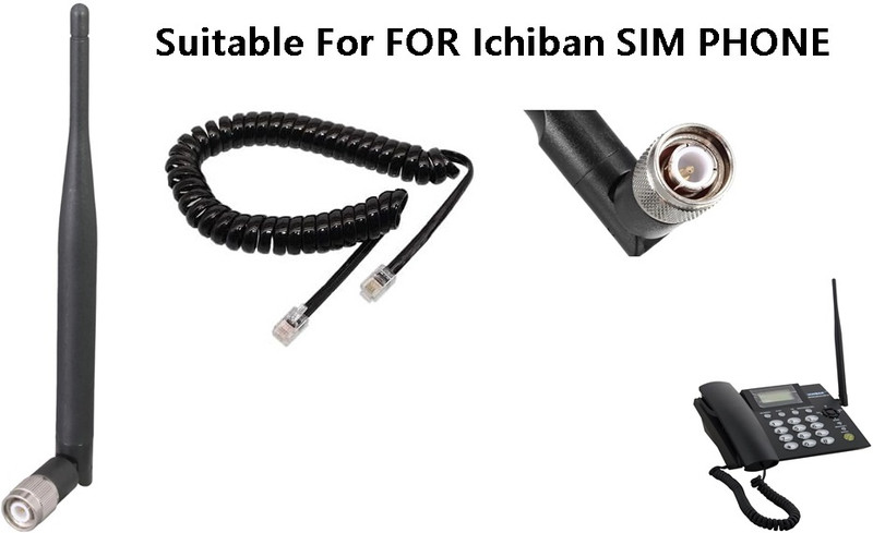Netboon Antenna for Ichiban JT-G Sim Based Phone White (Antenna& Spring Cord Only) Antenna Amplifier