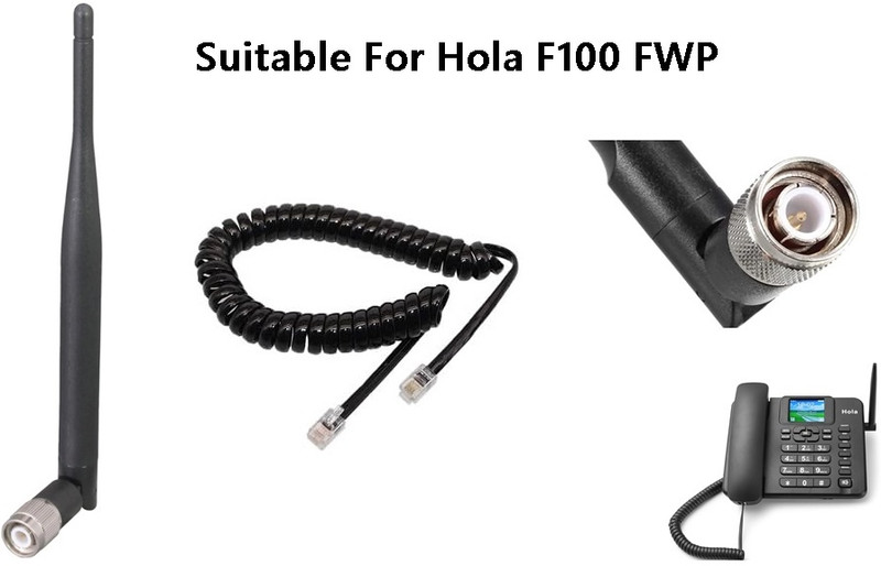 Netboon Antenna for Hola F100 4GW Sim Phone Black (Antenna & Spring Cord Only) Antenna Amplifier
