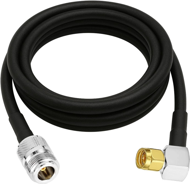 Netboon 5 Meters HLF400 RF Coaxial Cable Assembly N Female to RP-SMA Male Connector For Antenna Amplifier