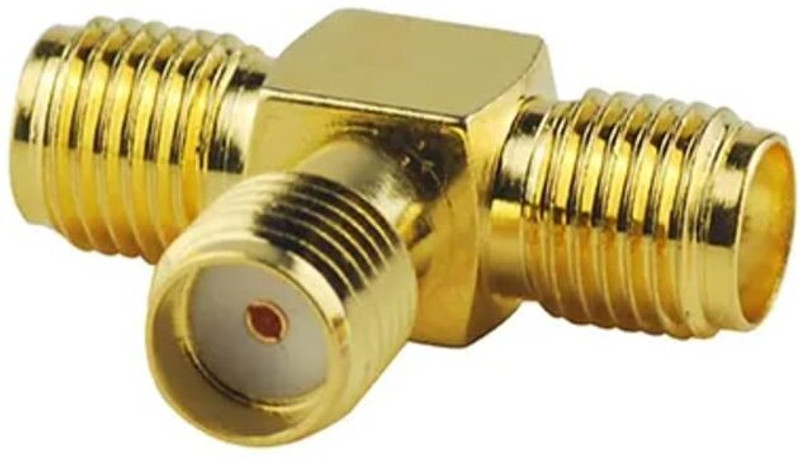 NBR SMA Female to Dual SMA Female Adapter T Type 3 Way . Wired USB Lan Adapter compatible with Mac(1000 Mbps)