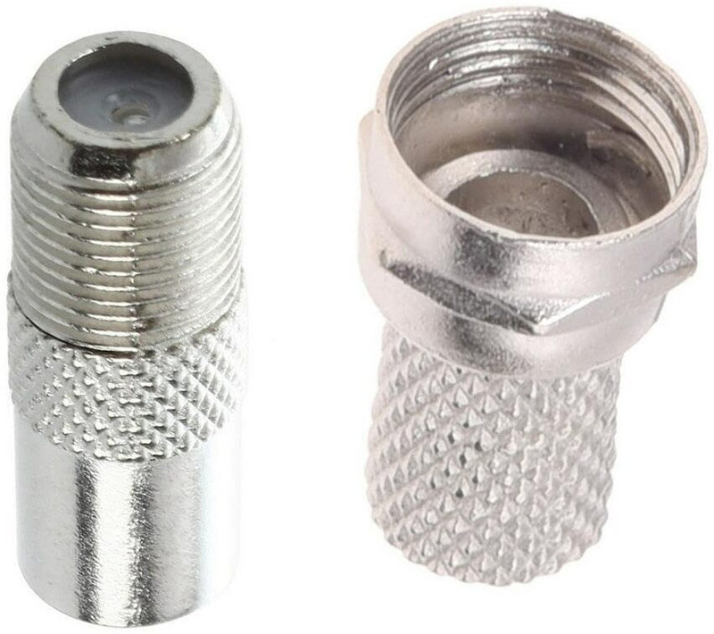 NBR F Type Male to F Type Female Coaxial Quick Connect Adapter F Male to F Female Antenna Amplifier