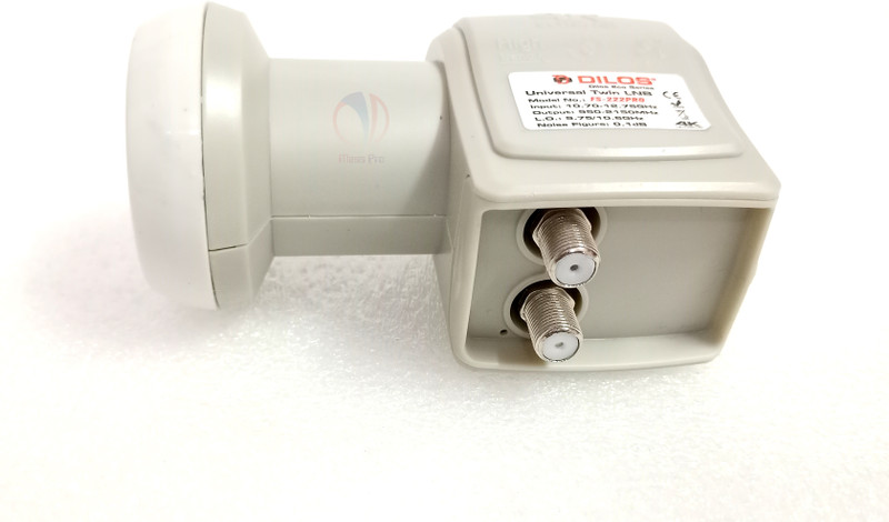 dilos FS 222 PRO Dual LNB (Twin LNB) for T,ATA Sky AIR,TEL DTH .Free DTH Antenna Rotator