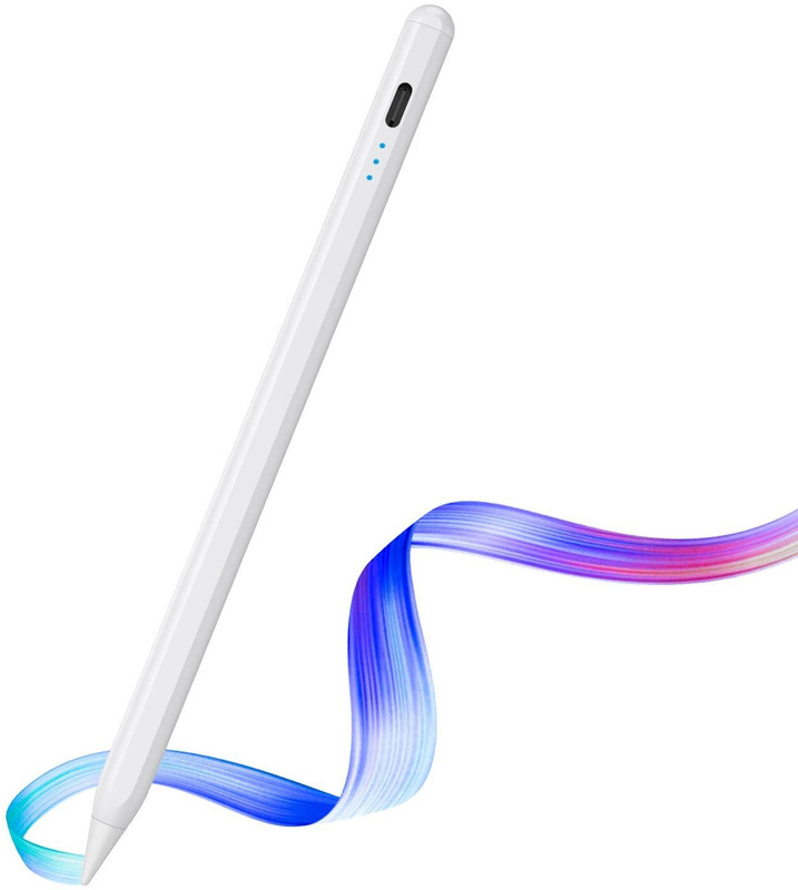 Techdash Stylus Pen for Android and iOS USB White Anti-dust Plug(Tablet Pack of 1)