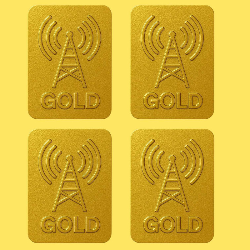 AirSoft Mobile Anti Radiation Gold Chip Sticker for Better Sleep and Relaxed Mind Anti-Radiation Sticker(Laptop, Mobile, PC, Phone, Tablet, Television)
