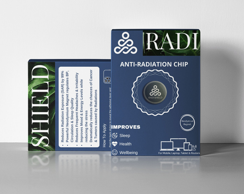 Radi Shield Certified Best Chip for Mobile, Laptop, PC Anti-Radiation Chip (Pack of 2) Anti-Radiation Sticker(Laptop, Mobile, PC, Phone, Tablet, Television, Generic)