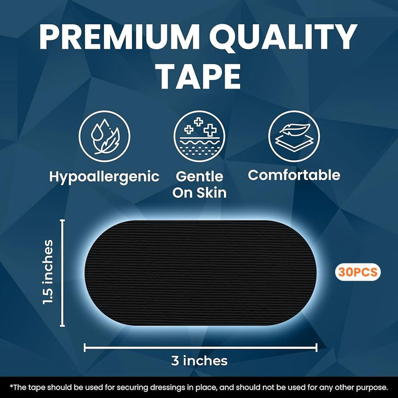 AARADHYAM MONU Mouth Tape Black (Pack of 30) Anti-snoring Device (Mouthpiece) Anti-snoring Device(Nose Clip)