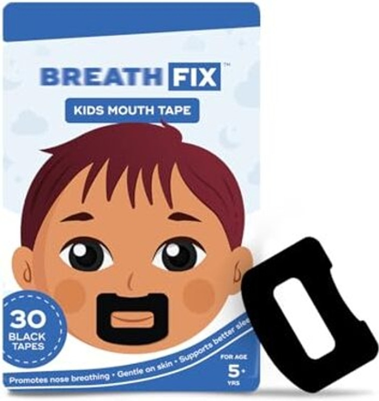 BREATH FIX Mouth Tape Black (Pack of 30) Anti-snoring Device(Mouthpiece)