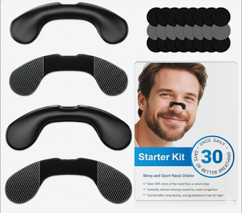 Celestique Velcro Anti Snoring Nose Clip Nasal Dilator for Clear Breathing Sleep Aid Anti-snoring Device(Nasal Strip)