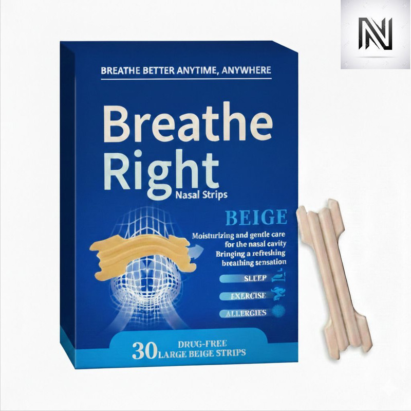 NIRADHITYA 30 Pcs Pure flow Breathing Breathe Right Nose Snoring Stopper Aid Dilator Strips Anti-snoring Device(Nasal Strip)