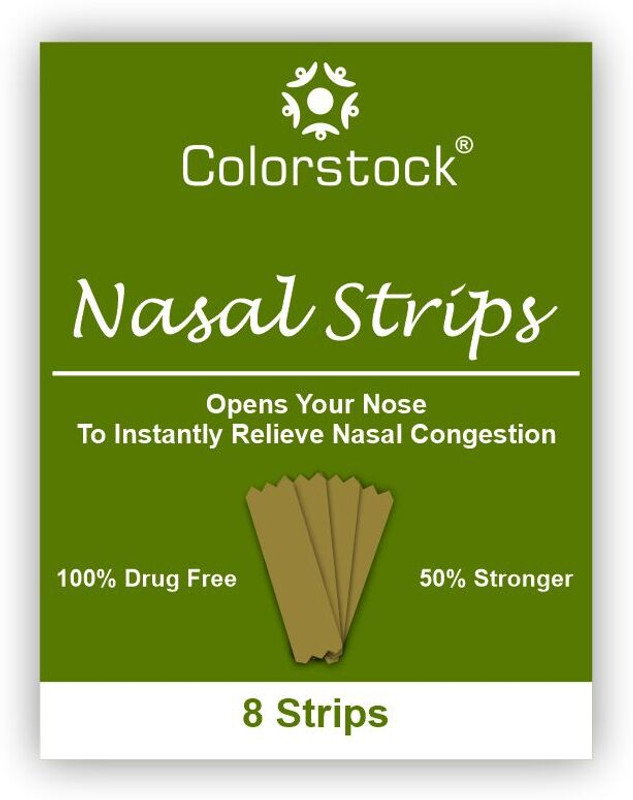 Colorstock 8 Pcs Breathing Starter Kit for Anti Snoring Nasal Strips for Better Sleep Anti-snoring Device(Nasal Strip)