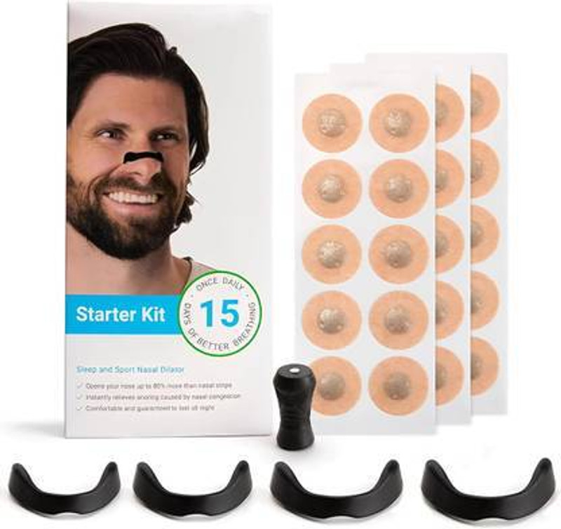JINCHA Magnetic Nasal Strips for Breathing | Anti Snoring Nose Clip Skin Safepake of 1 Anti-snoring Device(Nasal Strip)