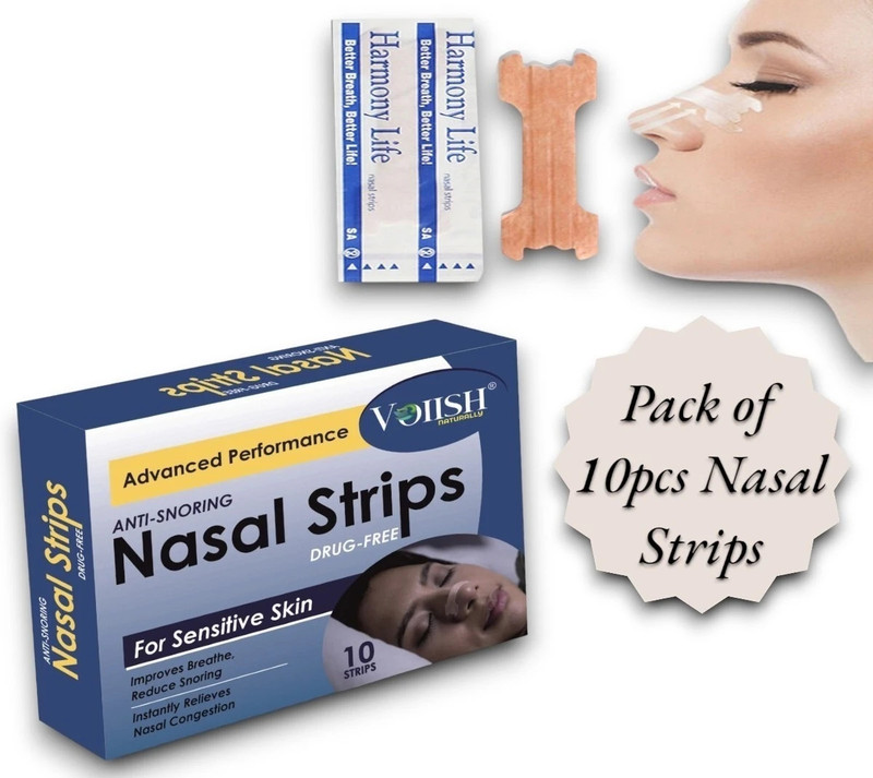 VOIISH Better Breath Anti Snore Nasal Strips Size Good for Small-Standard Adult Nose Anti-snoring Device(Nasal Strip)