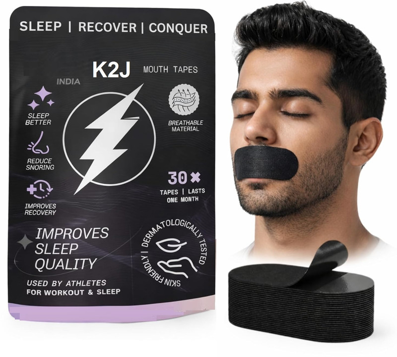 K2J A Grade Medical 30 Pcs Sleep Strips Mouth Tape for Sleeping Anti-snoring Device(Mouthpiece)
