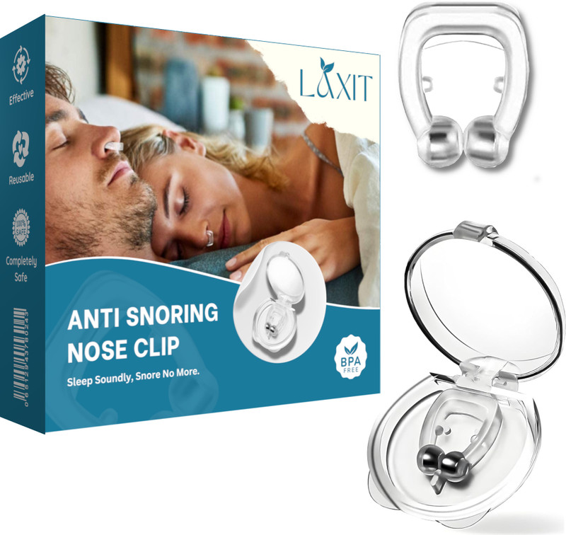LAXIT Anti Snoring Magnetic Nose Clip | Snore Free Silicone Sleep Solution Anti-snoring Device(Nose Clip)